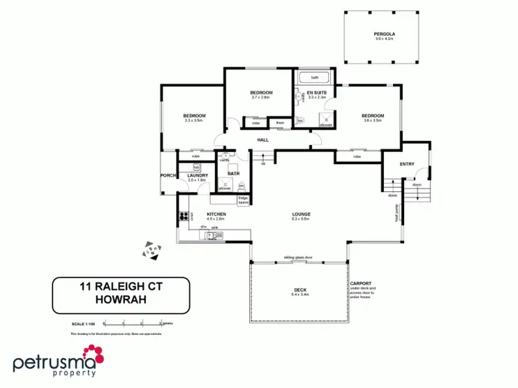 Floorplan of Homely house listing, 11 Raleigh Court, Howrah TAS 7018