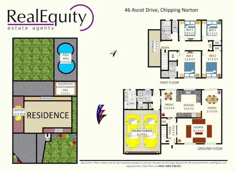 Floorplan of Homely house listing, 46 Ascot Drive, Chipping Norton NSW 2170