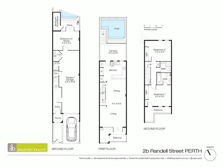 Floorplan of Homely townhouse listing, 2B Randell  Street, Perth WA 6000