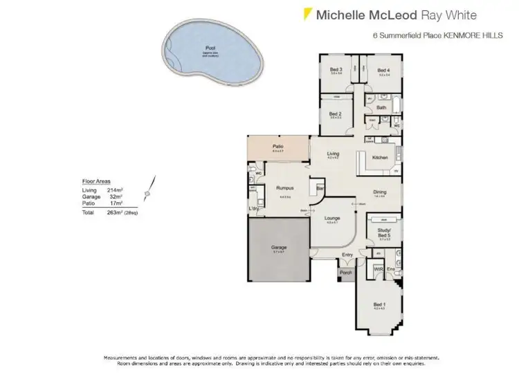 Floorplan of Homely house listing, 6 Summerfield Place, Kenmore QLD 4069