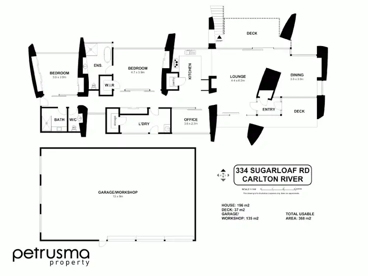 Floorplan of Homely house listing, 334 Sugarloaf Road, Carlton River TAS 7173