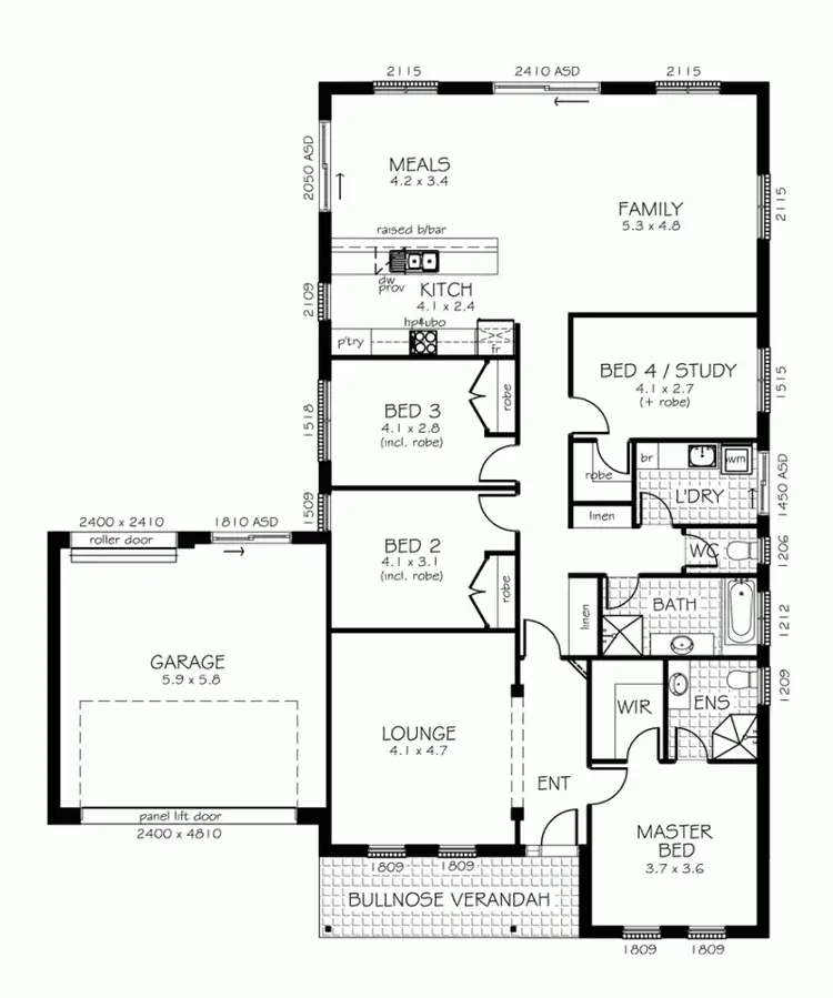 Floorplan of Homely house listing, 36 Faulding Avenue, Munno Para West SA 5115