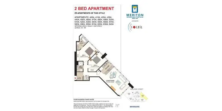 Floorplan of Homely apartment listing, 5904/501 Adelaide Street, Brisbane City QLD 4000