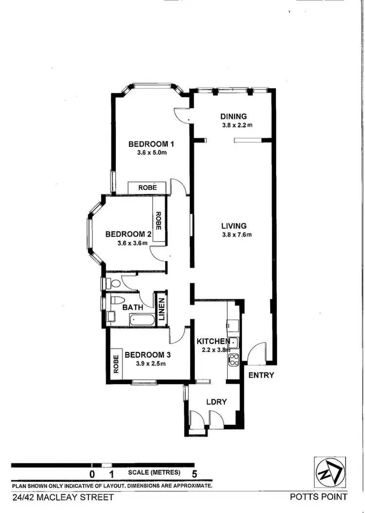 Floorplan of Homely apartment listing, 24/40a-42 Macleay Street, Potts Point NSW 2011