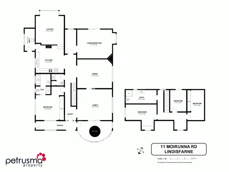 Floorplan of Homely house listing, 11 Moirunna Road, Lindisfarne TAS 7015