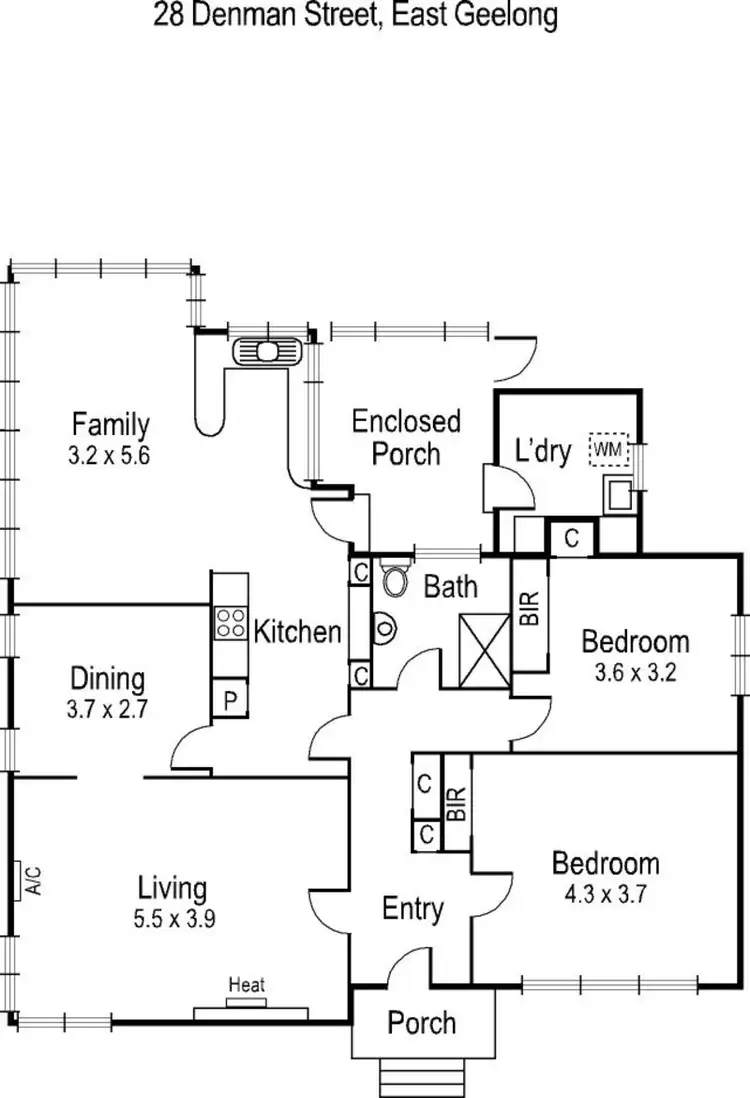 Floorplan of Homely house listing, 28 Denman Street, East Geelong VIC 3219