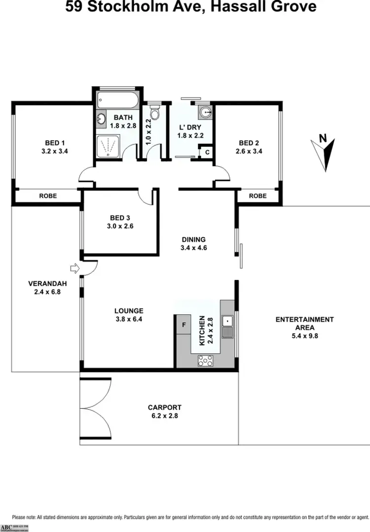 Floorplan of Homely house listing, 59 stockholm av, Hassall Grove NSW 2761