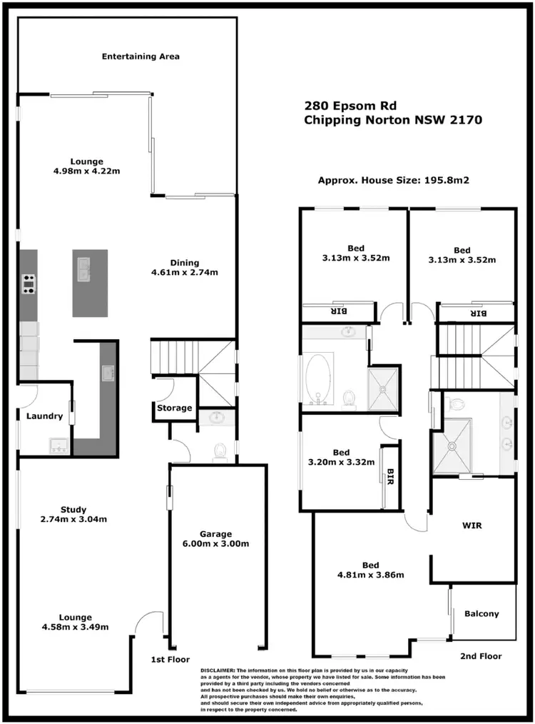 Floorplan of Homely house listing, 280a Epsom Road, Chipping Norton NSW 2170