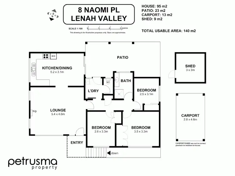 Floorplan of Homely house listing, 8 Namoi Place, Lenah Valley TAS 7008