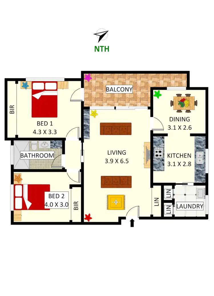 Floorplan of Homely apartment listing, 5/61 Frederick Street, Ashfield NSW 2131