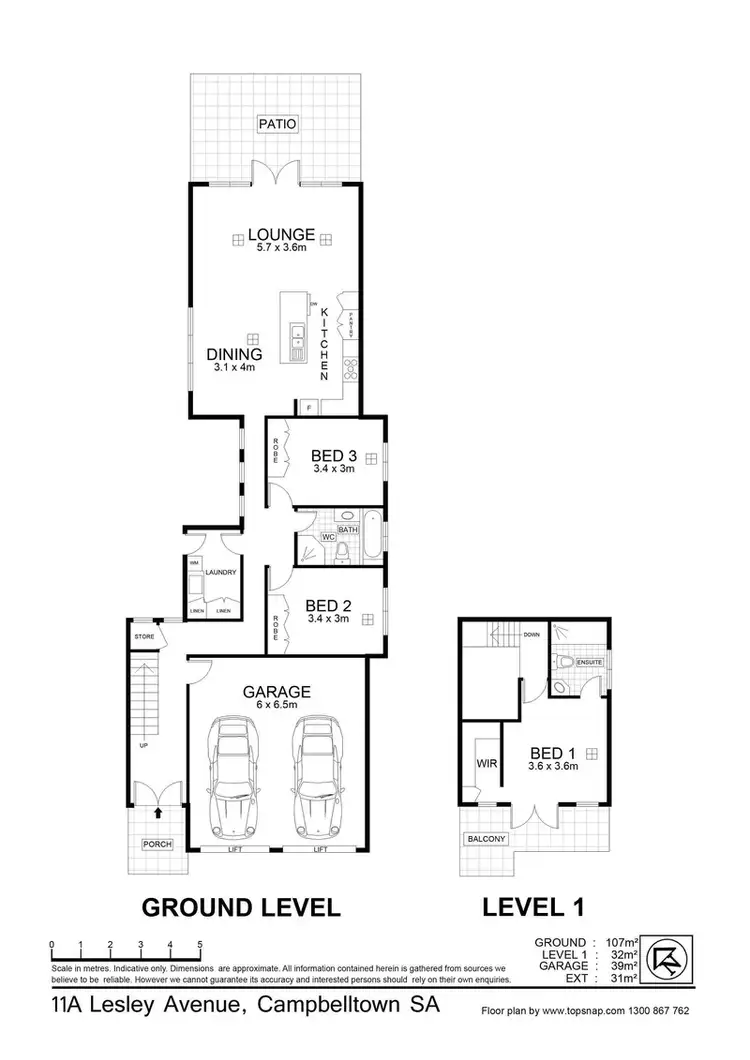 Floorplan of Homely house listing, 11A Leslie Ave, Campbelltown SA 5074