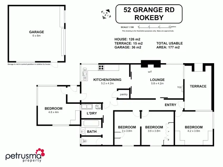 Floorplan of Homely house listing, 52 Grange Road, Rokeby TAS 7019