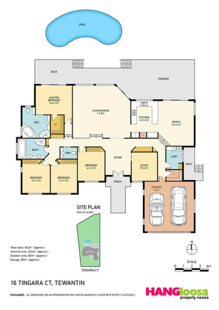Floorplan of Homely house listing, 16 Tingara Court, Tewantin QLD 4565