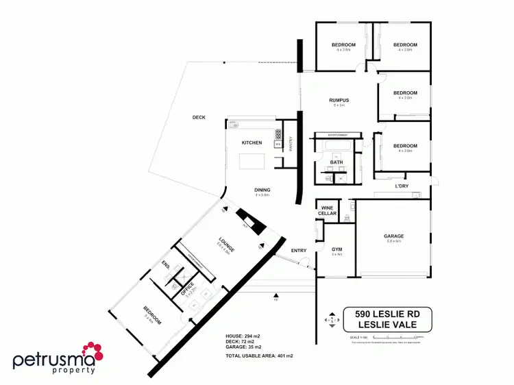 Floorplan of Homely house listing, 590 Leslie Road, Leslie Vale TAS 7054