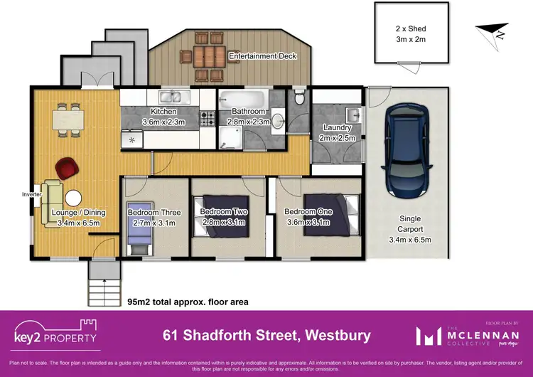 Floorplan of Homely house listing, 61 Shadforth Street, Westbury TAS 7303