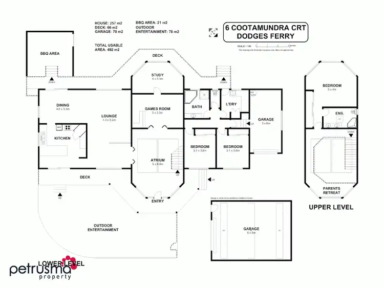 Floorplan of Homely house listing, 6 Cootamundra Court, Dodges Ferry TAS 7173