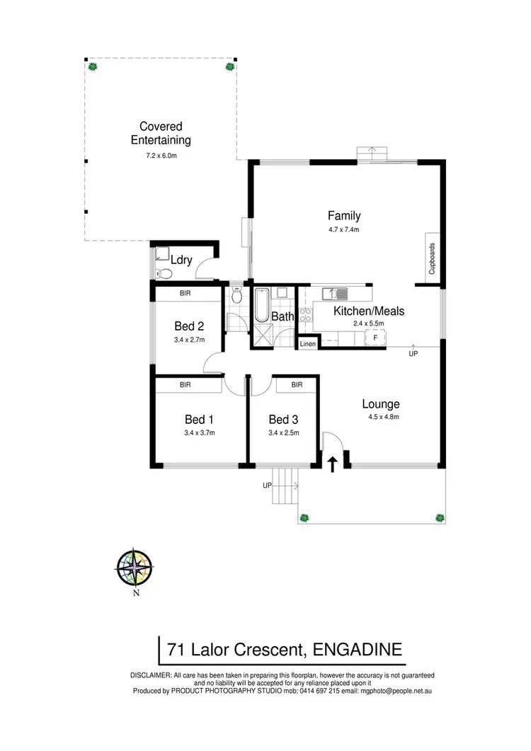 Floorplan of Homely house listing, 71 Lalor Crescent, Engadine NSW 2233