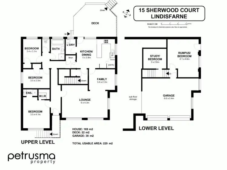Floorplan of Homely house listing, 15 Sherwood Court, Lindisfarne TAS 7015