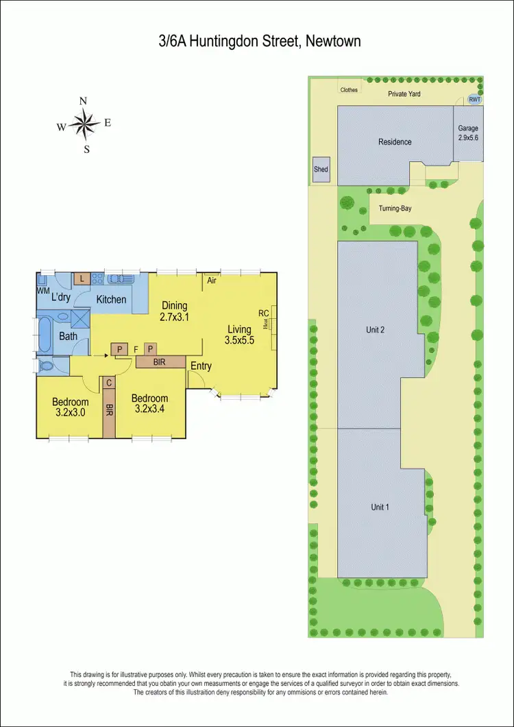 Floorplan of Homely house listing, 3/6A Huntingdon Street, Newtown VIC 3220