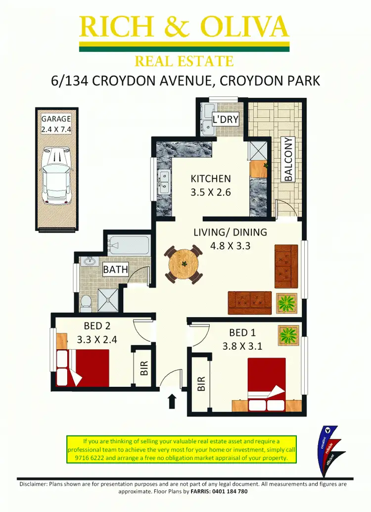 Floorplan of Homely unit listing, 6/134 Croydon Avenue, Croydon Park NSW 2133
