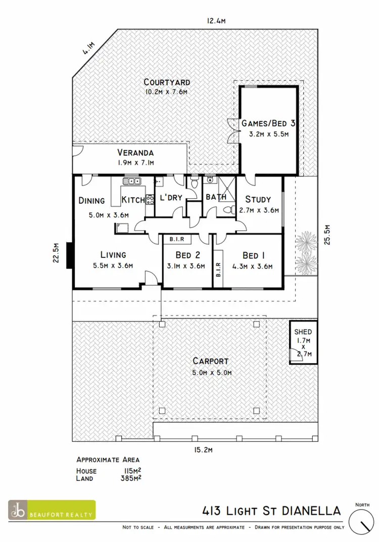 Floorplan of Homely house listing, 413 Light Street, Dianella WA 6059
