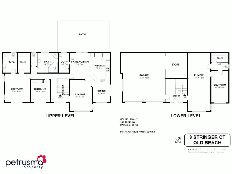 Floorplan of Homely house listing, 8 Stringer Court, Old Beach TAS 7017