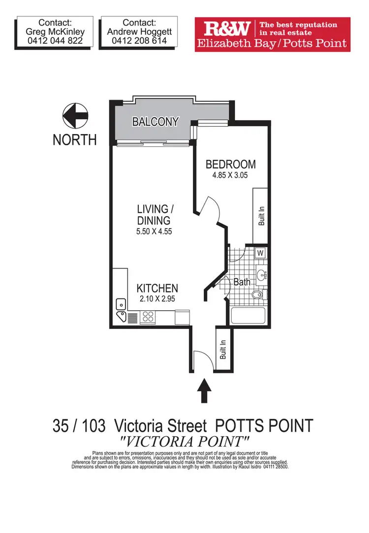 Floorplan of Homely apartment listing, 35/103 Victoria Street, Potts Point NSW 2011