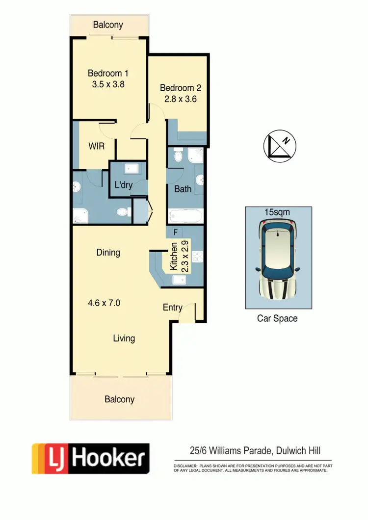 Floorplan of Homely apartment listing, 25/6 Williams Parade, Dulwich Hill NSW 2203