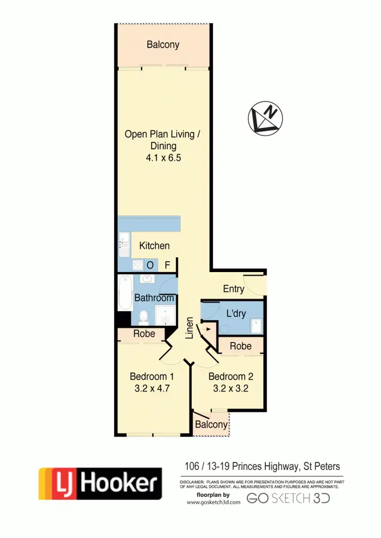Floorplan of Homely apartment listing, 106/13-19 Princes Hwy, St Peters NSW 2044