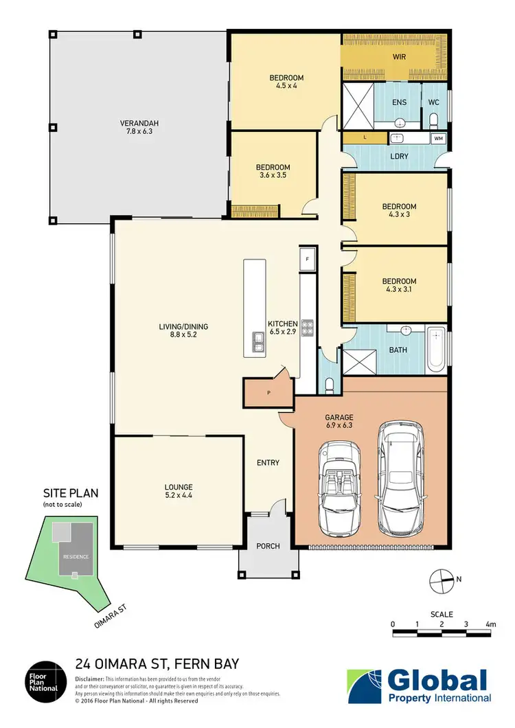 Floorplan of Homely house listing, 24 Oimara Street, Fern Bay NSW 2295