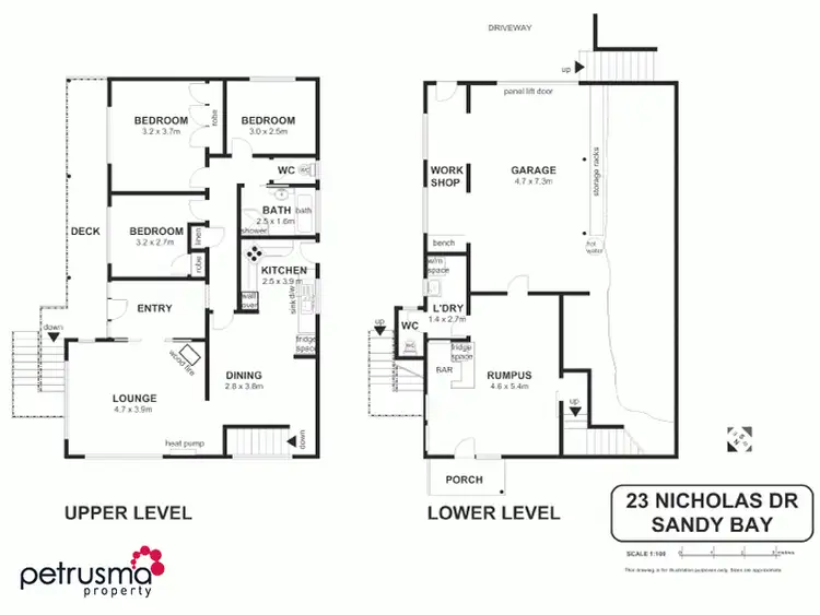 Floorplan of Homely house listing, 23 Nicholas Drive, Sandy Bay TAS 7005