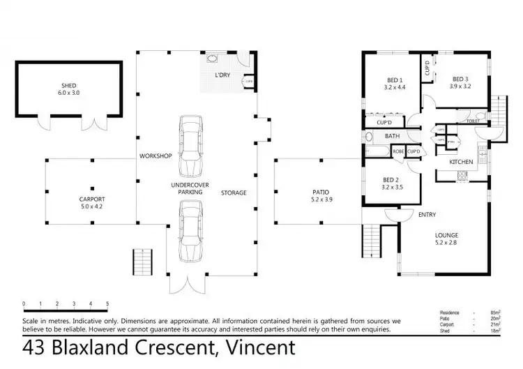 Floorplan of Homely house listing, 43 Blaxland Crescent, Vincent QLD 4814