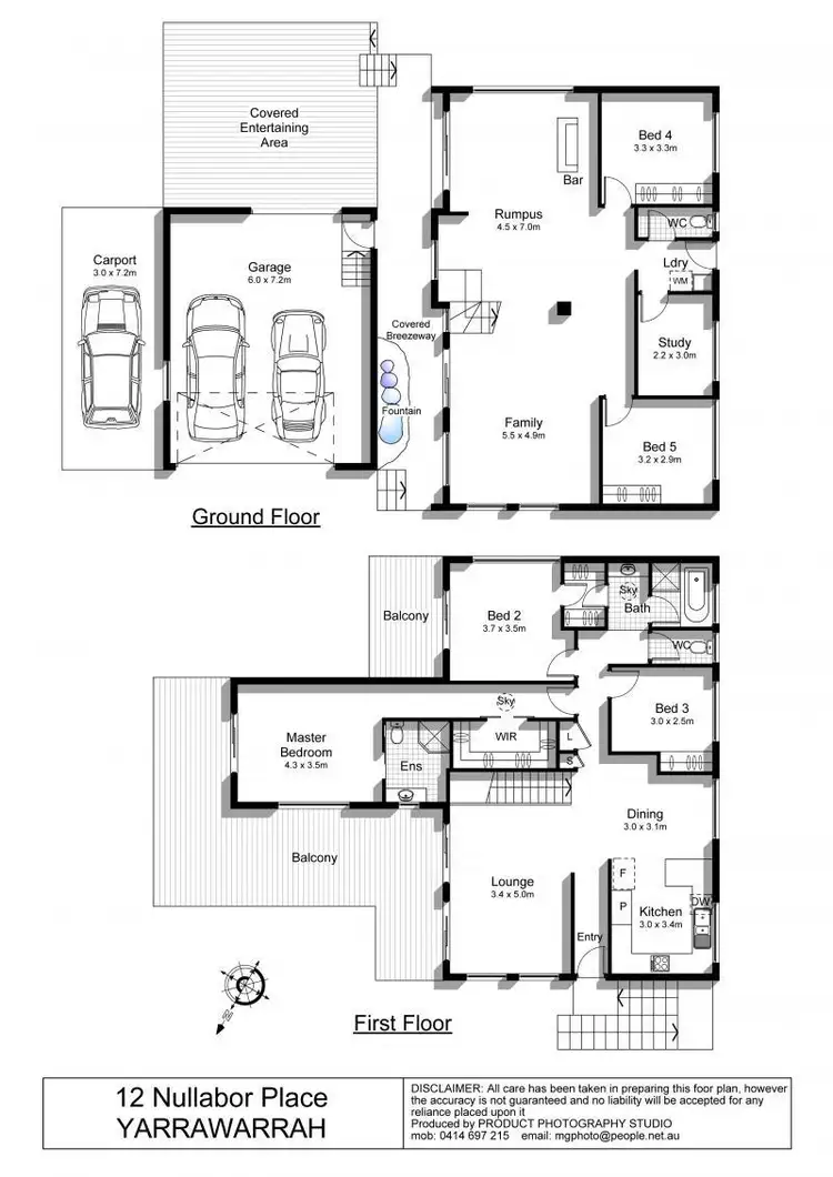 Floorplan of Homely house listing, 12 Nullabor Place, Yarrawarrah NSW 2233