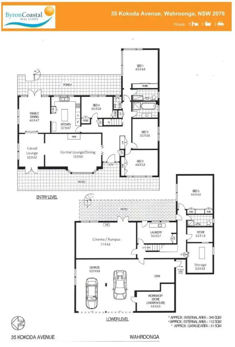 Floorplan of Homely house listing, 35 Kokoda Ave, Wahroonga NSW 2076