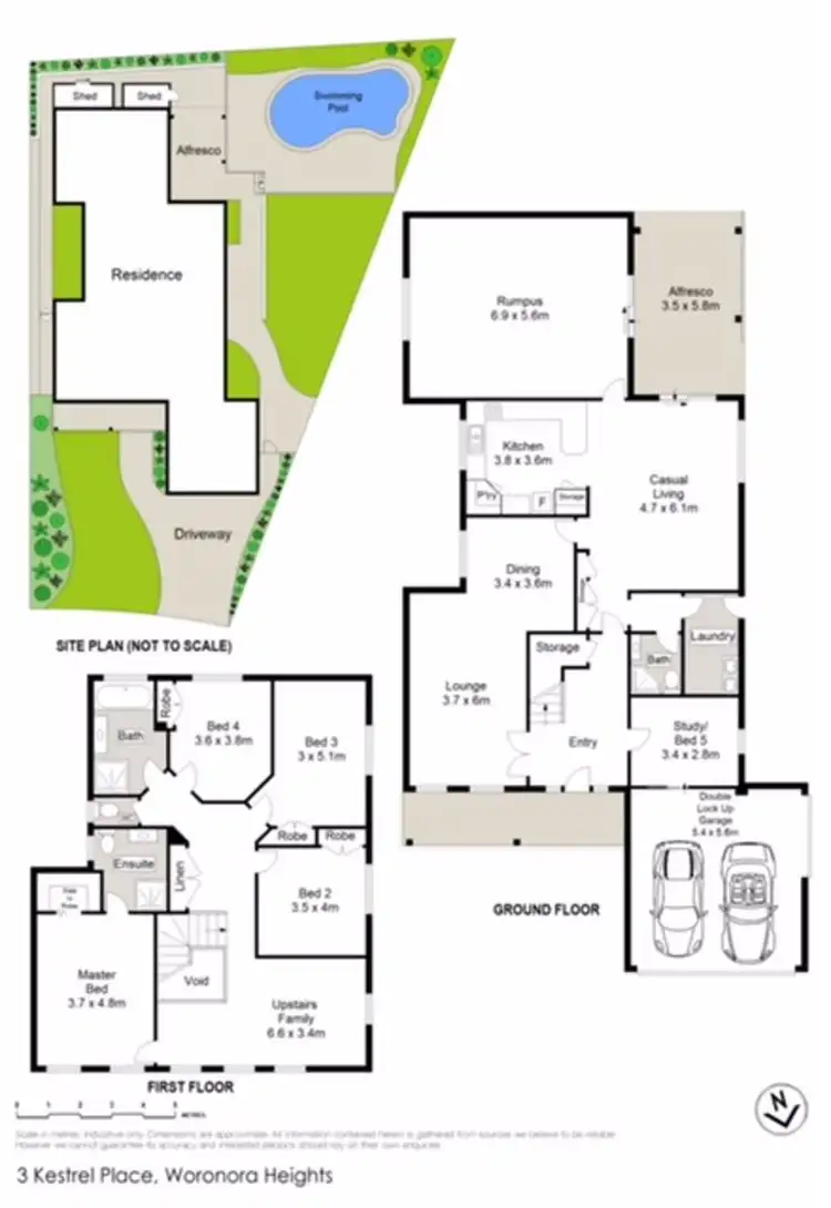 Floorplan of Homely house listing, 3 Kestrel Place, Woronora Heights NSW 2233