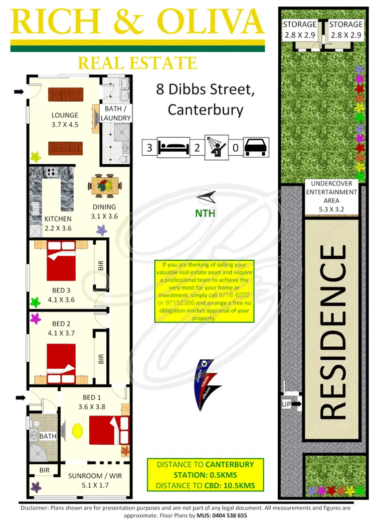 Floorplan of Homely house listing, 8 Dibbs Street, Canterbury NSW 2193