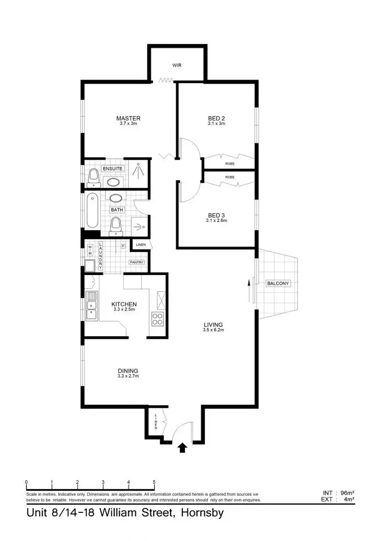 Floorplan of Homely apartment listing, 8/14-18 William Street, Hornsby NSW 2077