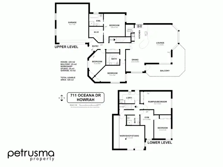 Floorplan of Homely house listing, 711 Oceana Drive, Tranmere TAS 7018
