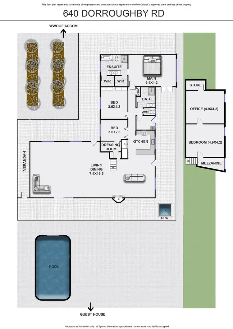 Floorplan of Homely house listing, 640 Dorroughby Road, Dorroughby NSW 2480
