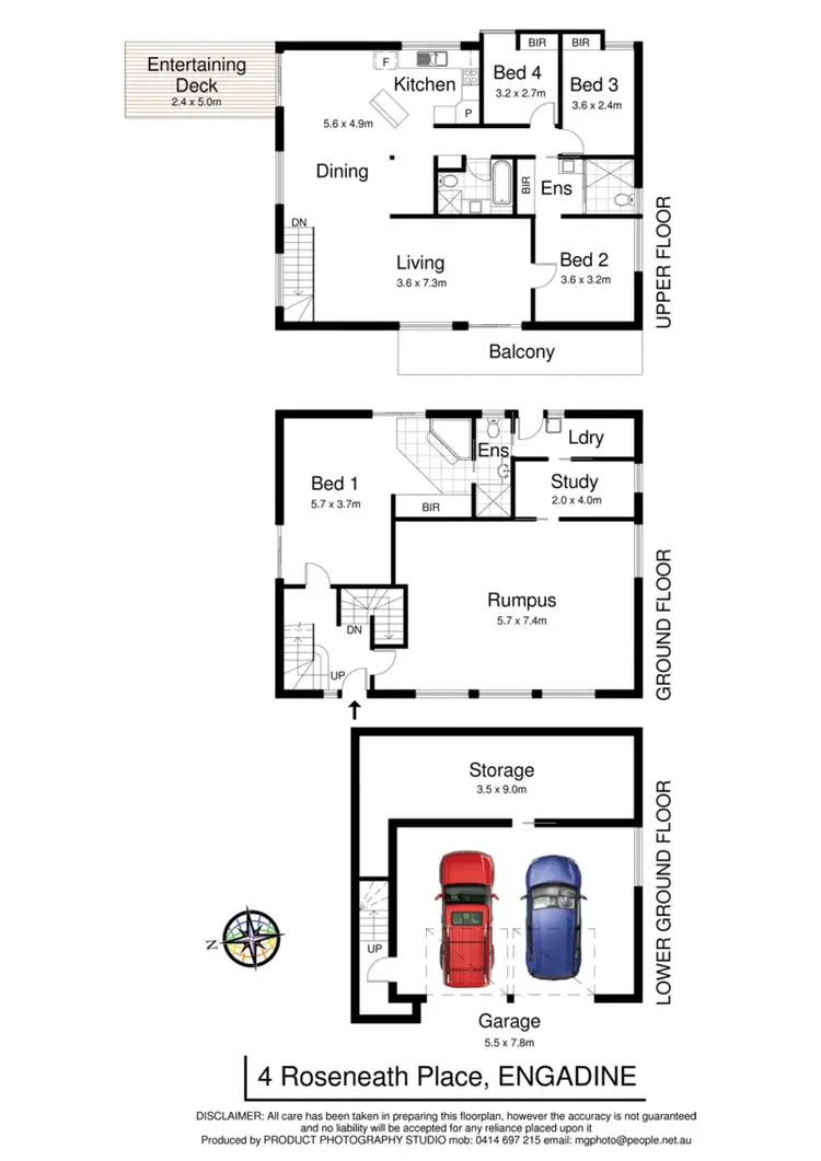 Floorplan of Homely house listing, 4 Roseneath Place, Engadine NSW 2233