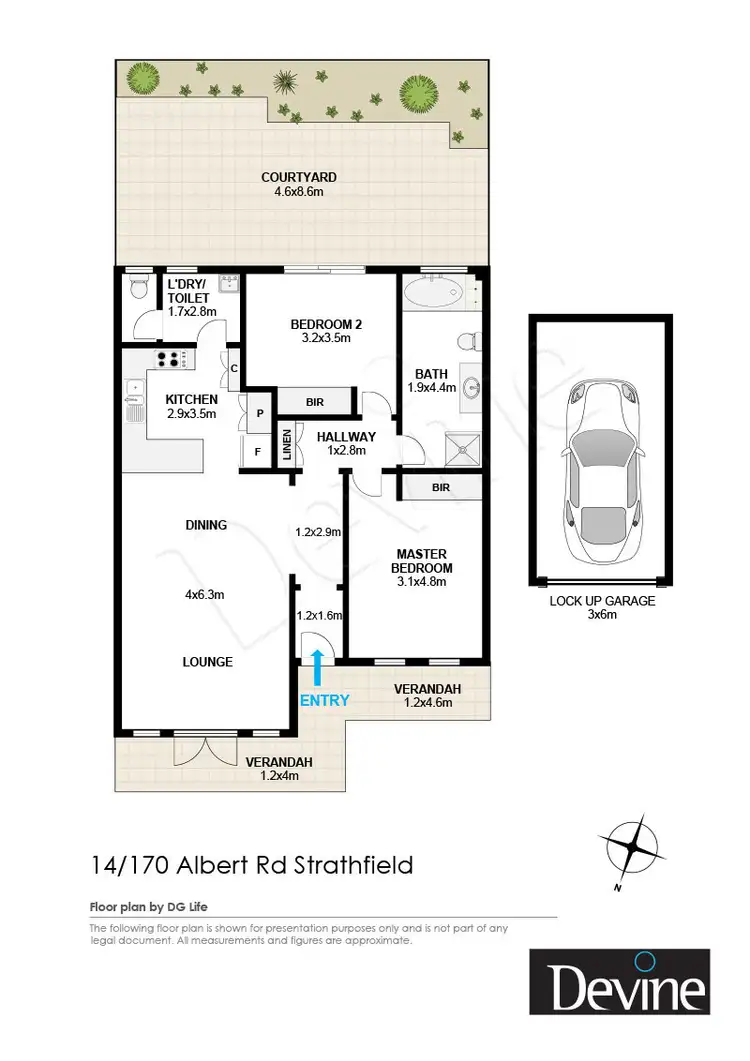 Floorplan of Homely apartment listing, 14/168-170 Albert Road, Strathfield NSW 2135