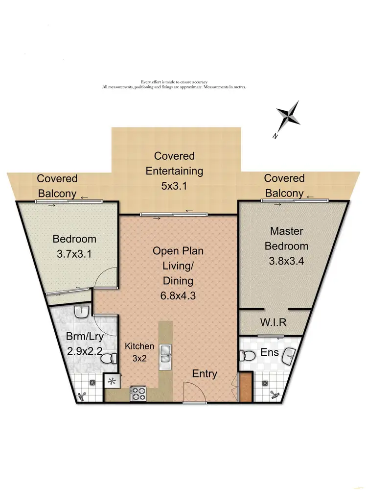 Floorplan of Homely apartment listing, 8/474 Upper Edward Street, Spring Hill QLD 4000