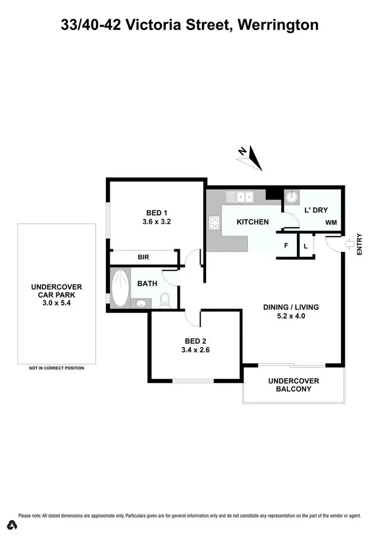 Floorplan of Homely apartment listing, 33/40-42 Victoria Street, Werrington NSW 2747