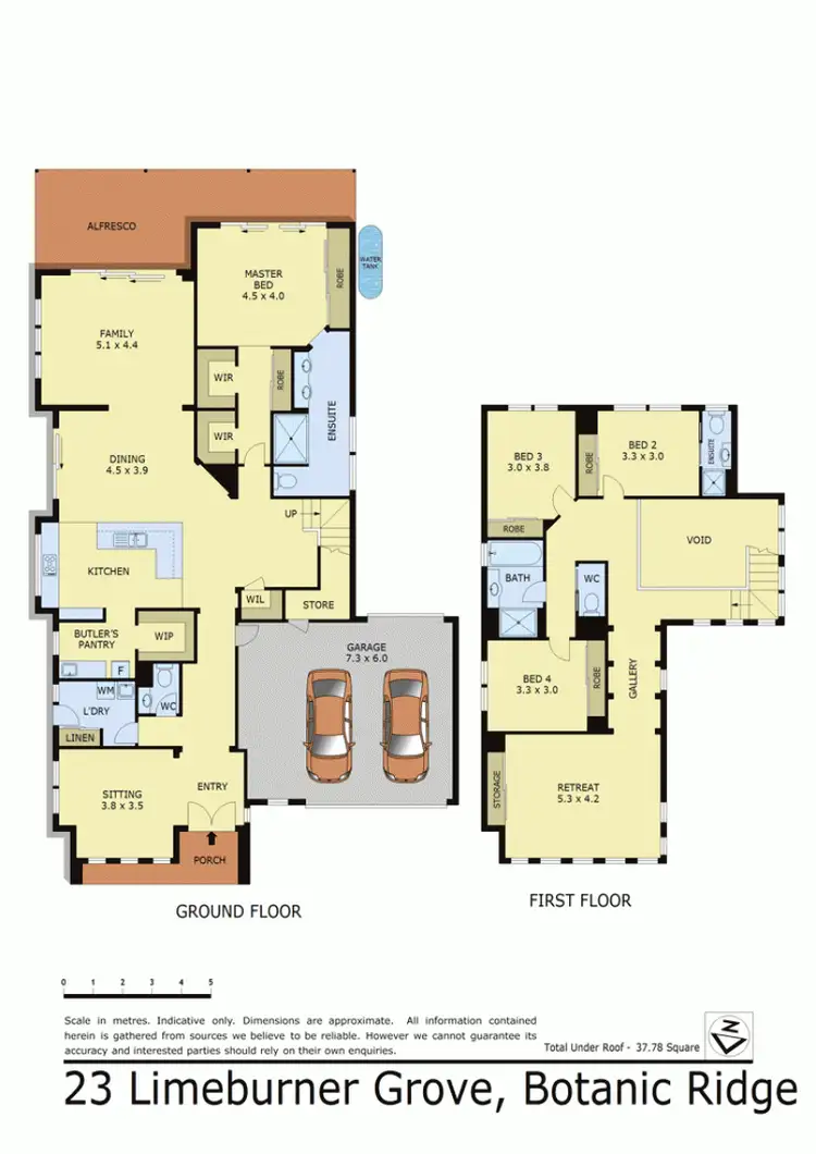 Floorplan of Homely house listing, 23 LIMEBURNER GROVE, Botanic Ridge VIC 3977