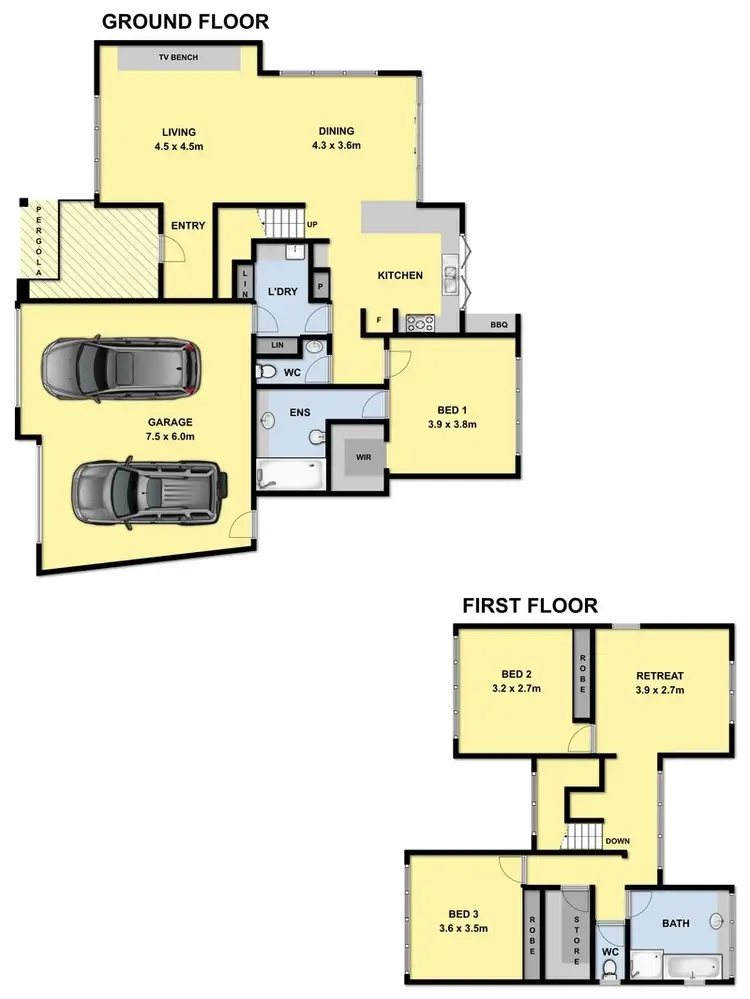 Floorplan of Homely house listing, 9 Holding Court, Anglesea VIC 3230