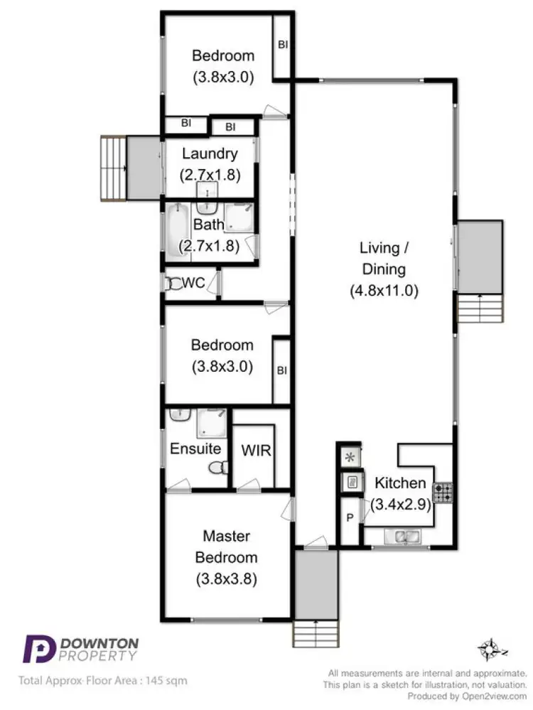 Floorplan of Homely house listing, 1-6/Lot 1, 3 Staples Court, Old Beach TAS 7017
