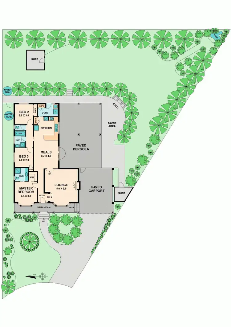 Floorplan of Homely house listing, 9 JANDAREW COURT, Kilmore VIC 3764