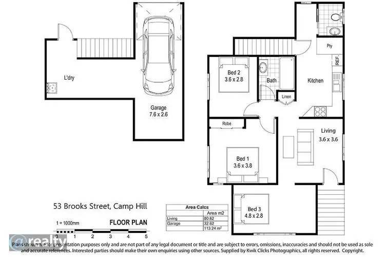 Floorplan of Homely house listing, 53 Brooks St, Camp Hill QLD 4152