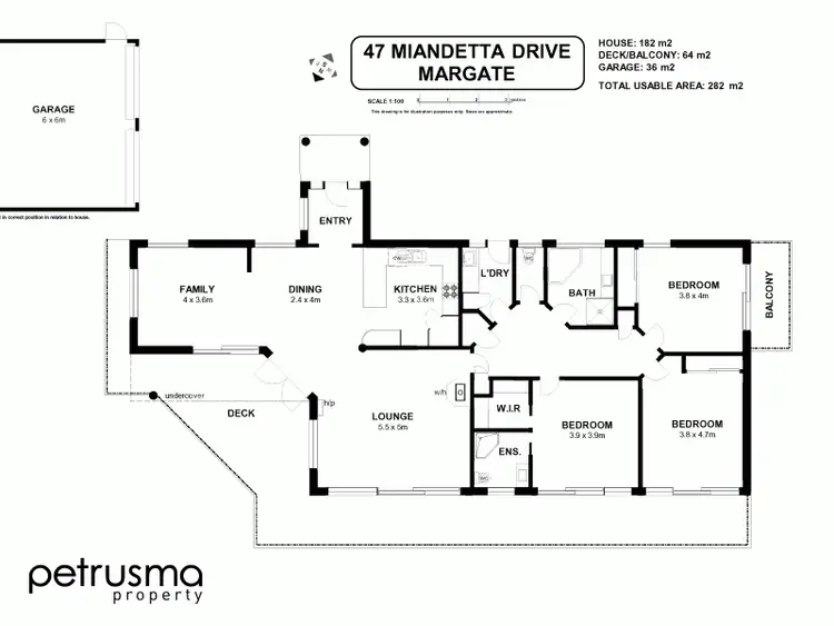 Floorplan of Homely house listing, 47 Miandetta Drive, Margate TAS 7054