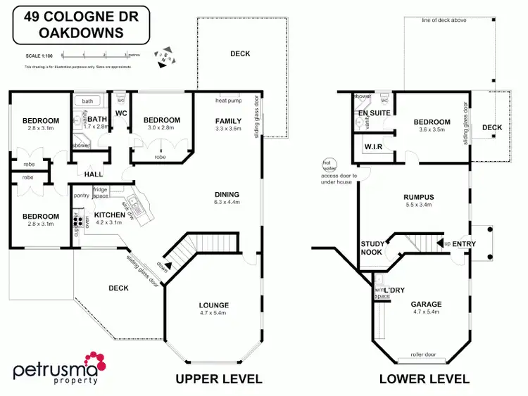 Floorplan of Homely house listing, 49 Cologne Drive, Oakdowns TAS 7019